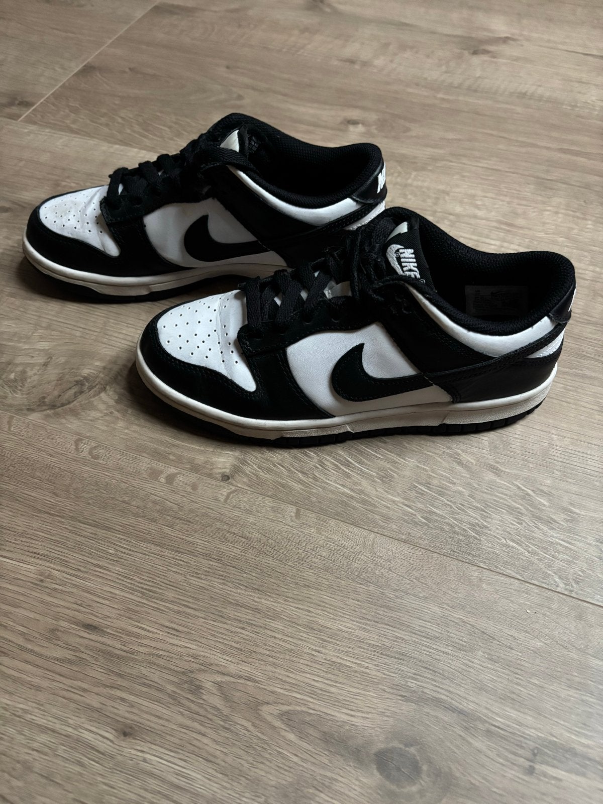 Nike Dunk Low Panda sneakers - Zwart/Wit, Ophalen of Verzenden, Gedragen, Zwart, Sneakers of Gympen