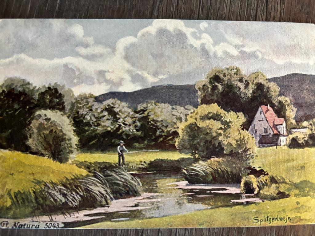 Ansichtkaarten, set 5 kaarten, aquarel 1900-1920, Ophalen of Verzenden, Voor 1920, Ongelopen, Noord-Brabant