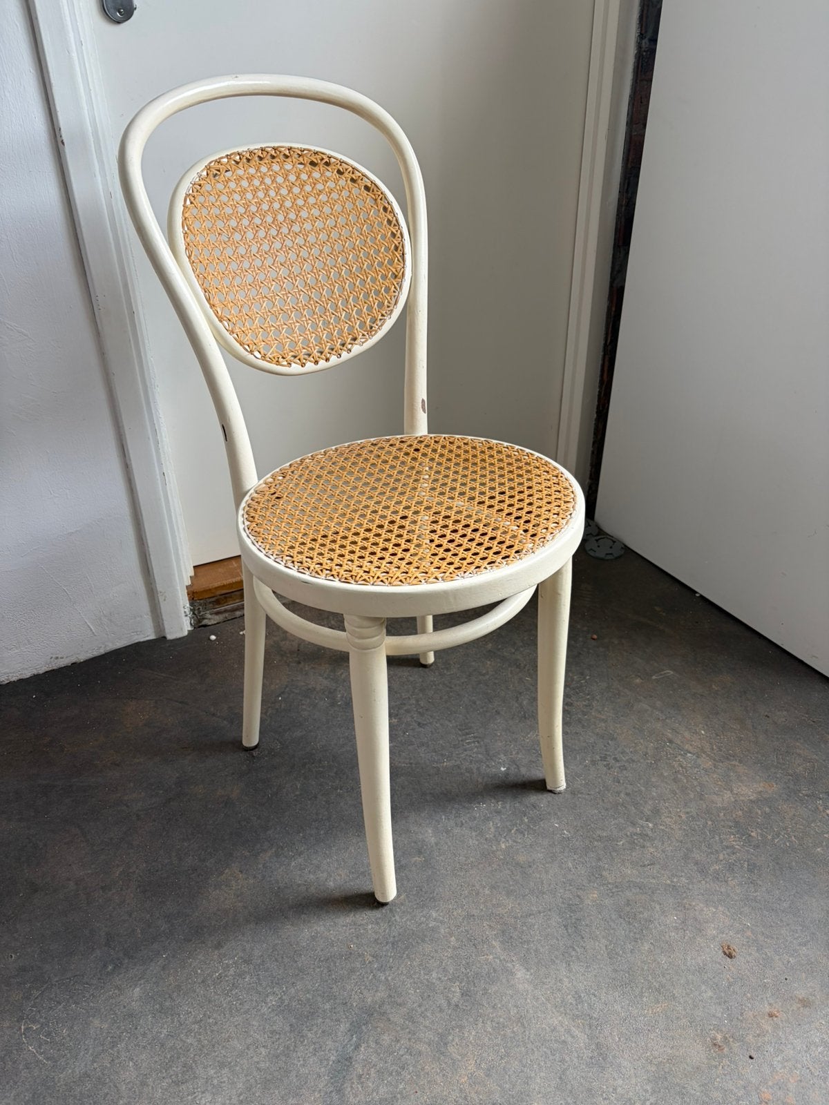 Rotan webbing vintage stoel, Ophalen