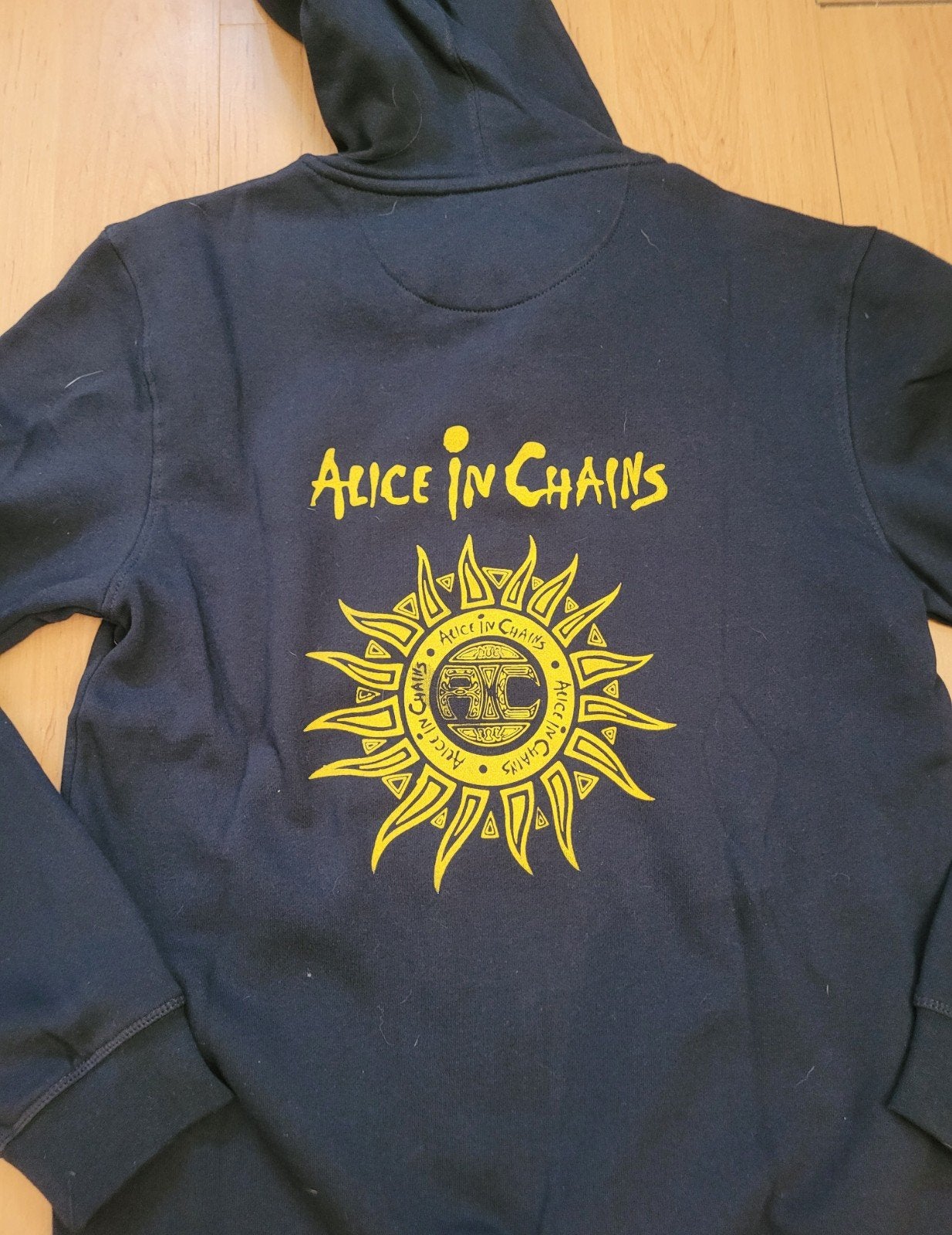 Alice in Chains hoodie met rits - NIEUW - Maat M, Zwart, Nieuw, Alice in Chains, Verzenden