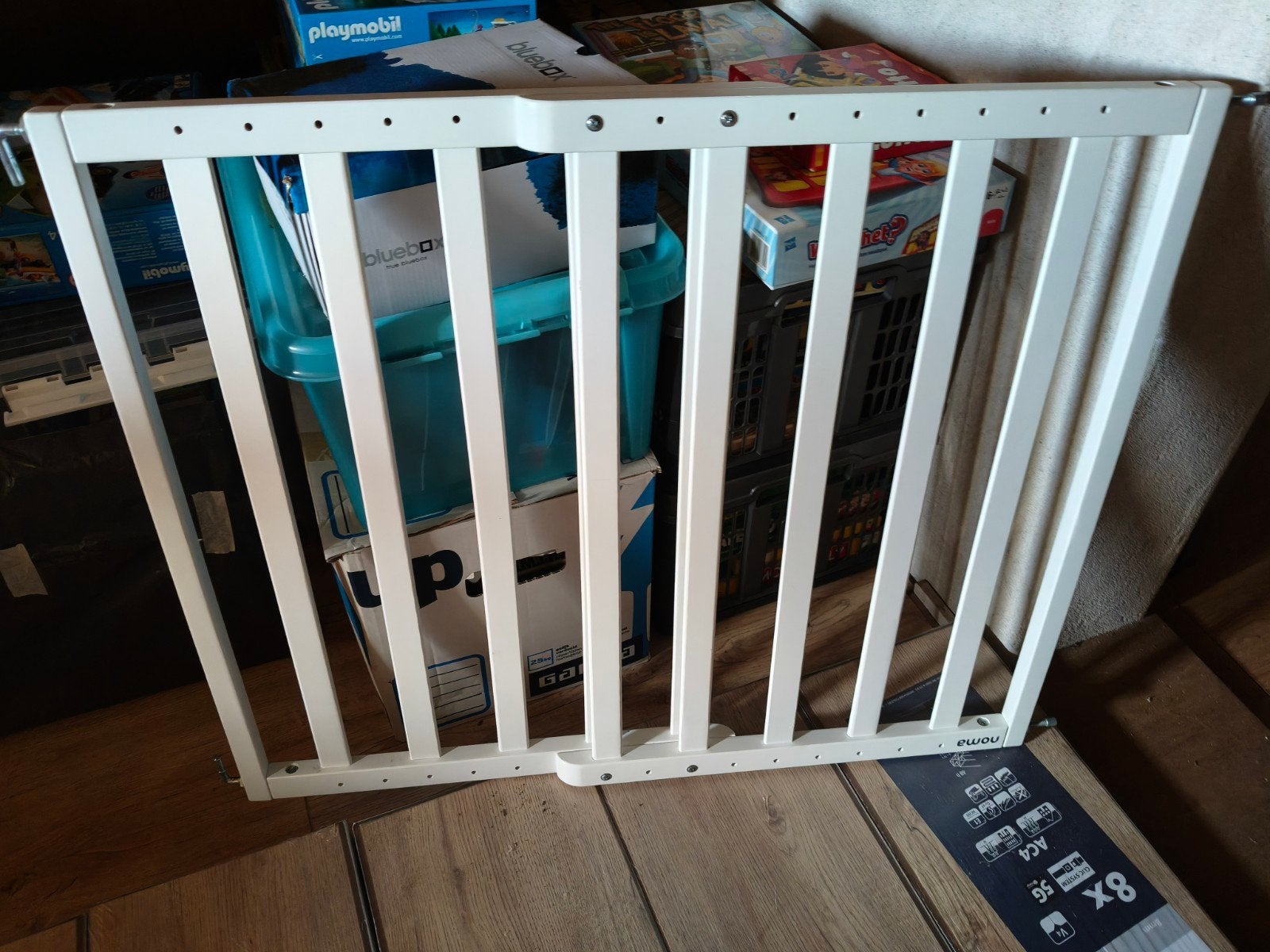 Wit houten veiligheidshekje voor kinderen, Ophalen, Gebruikt, Schroefhekje, Hout