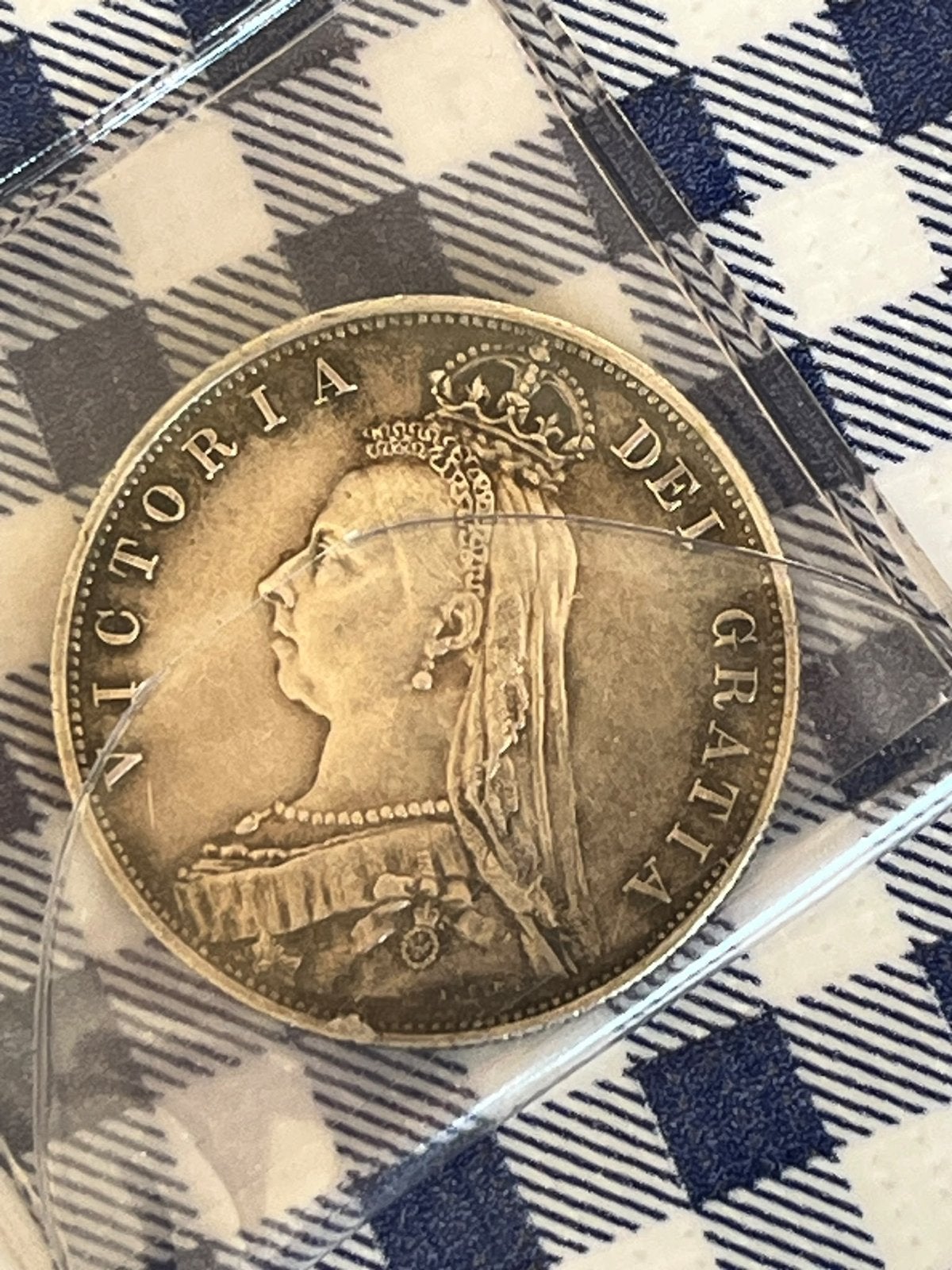 Zilveren Victoriaanse munt uit 1887, Ophalen of Verzenden, Losse munt, Zilver