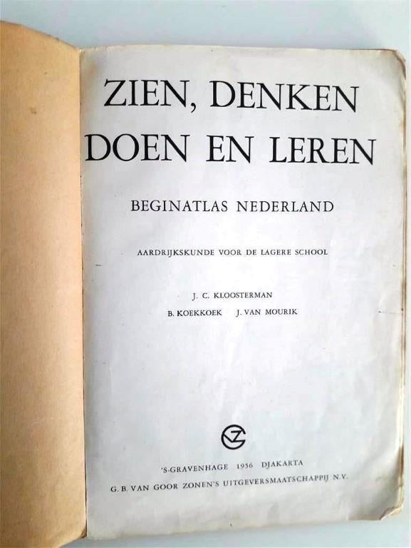 Boek: Beginatlas Nederland Aardrijkskunde uit 1956, Ophalen of Verzenden