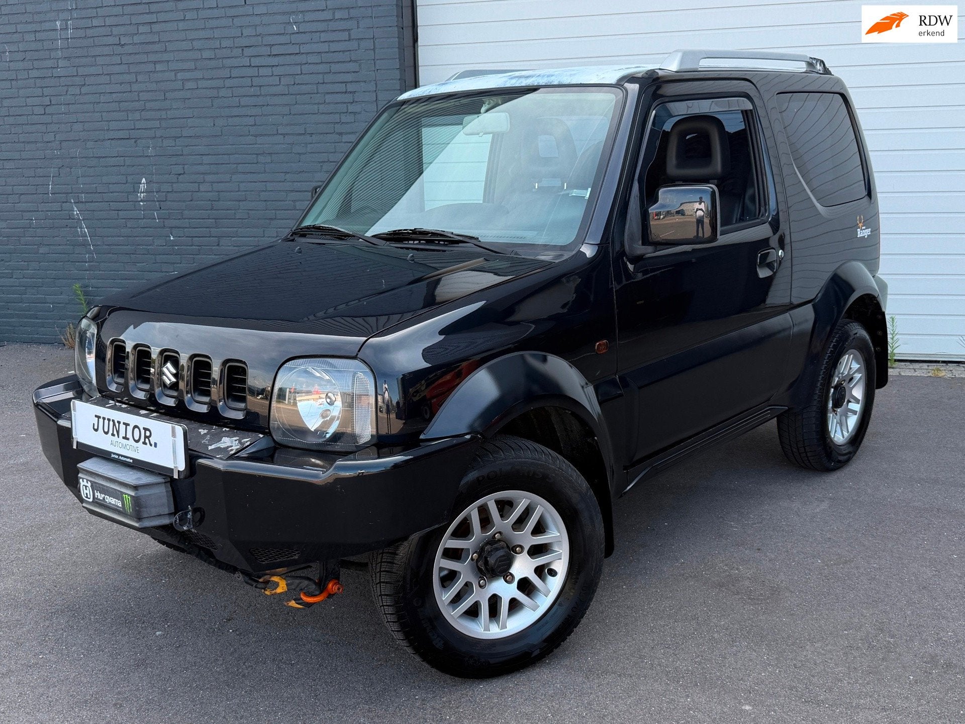 Suzuki Jimny 1.3 JX 4X4 LIER/OFFROADBANDEN/STOELVERWARMING/A, Auto's, 86 pk, Zwart, 4 stoelen, Zwart