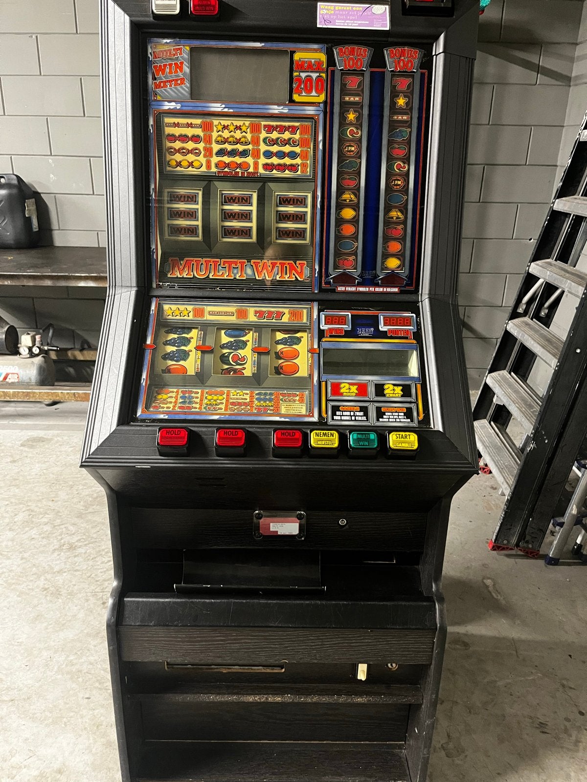 JPM Multi Win fruitautomaat - Vintage speelautomaat, Verzamelen, Overige munten, Ophalen, Gebruikt