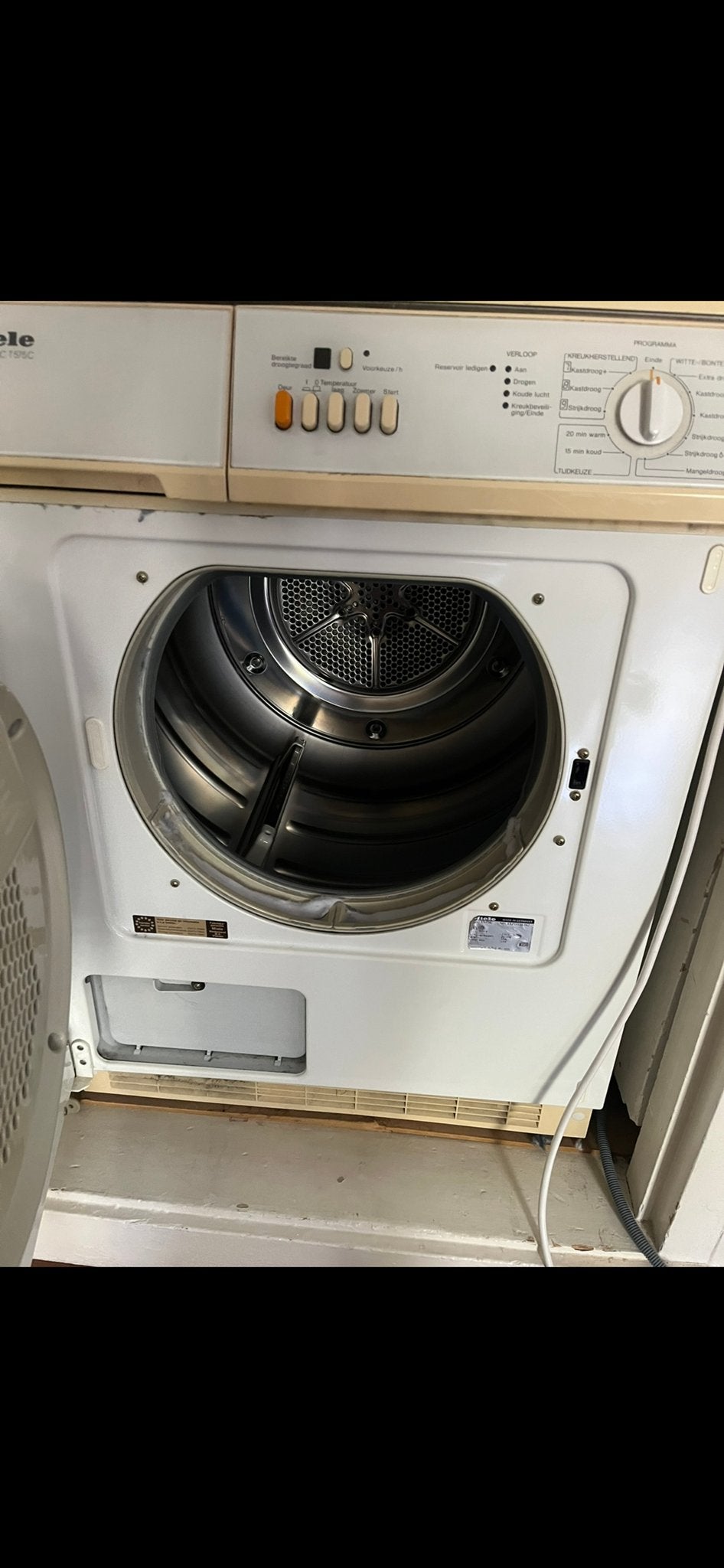 Miele Droger - Betrouwbaar en Efficiënt, Witgoed en Apparatuur, Wasdrogers, 6 tot 8 kg, Gebruikt, Ophalen of Verzenden, Voorlader