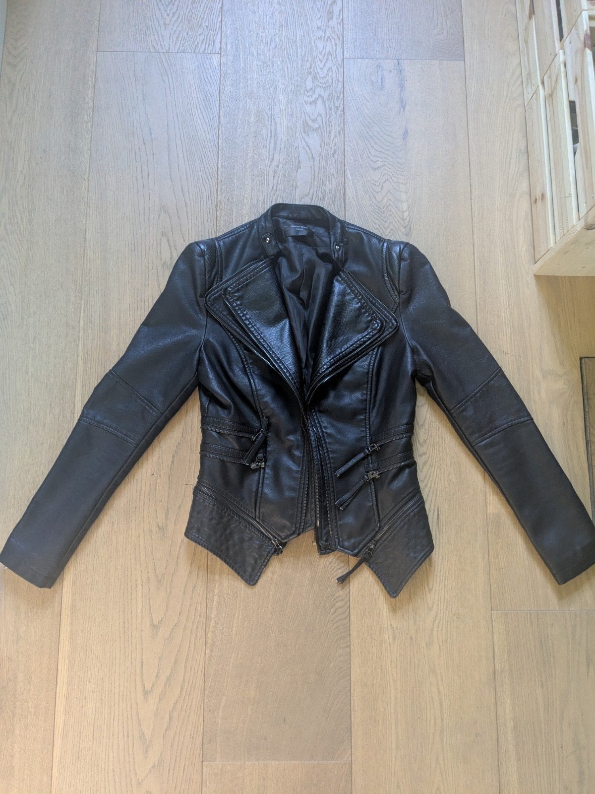 Zwart leren jasje Noémi Kent, maat M, helemaal nieuw!, Maat 38/40 (M), Zwart, Nieuw, Ophalen of Verzenden