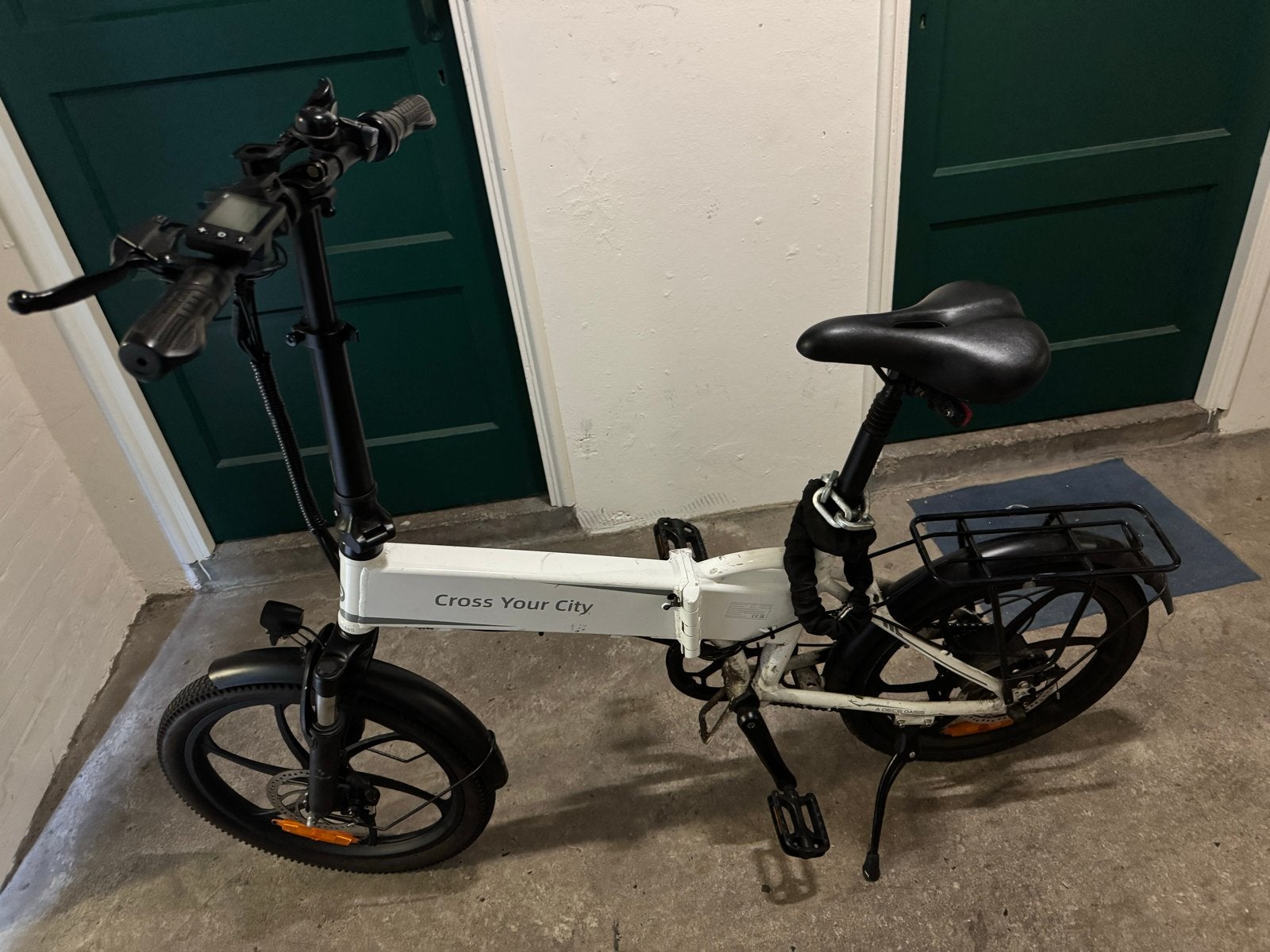 ADO A20+ Opvouwbare Elektrische Fiets Goed voor OV, Gebruikt, Minder dan 47 cm, 30 tot 50 km per accu, Ophalen