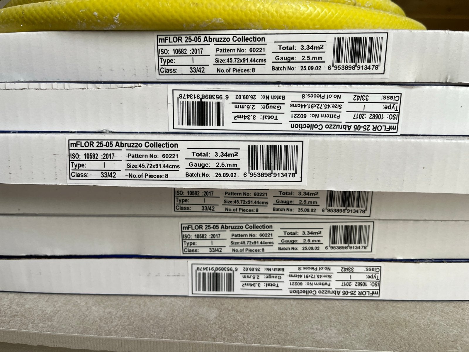 MFLOR Abruzzo Emilia 60221 PVC vloer (3.34m² per doos), Ophalen, 50 tot 150 cm, Nieuw, Vloerdelen of -planken