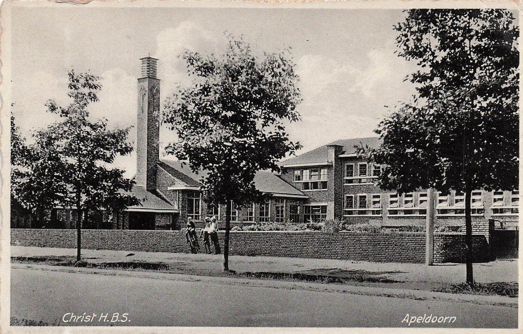 JP483 Apeldoorn Chr HBS 1953, Verzenden, 1940 tot 1960, Gelopen, Gelderland
