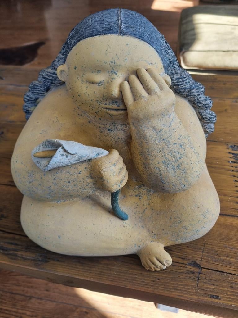 Stenen beeld Mexicaanse vrouw, Ophalen of Verzenden