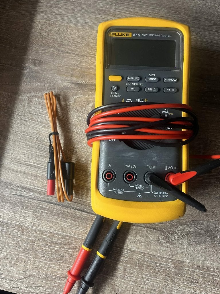 Fluke 87V True RMS Multimeter Incl. temperatuur sensor, Verzenden, Zo goed als nieuw, Multimeter