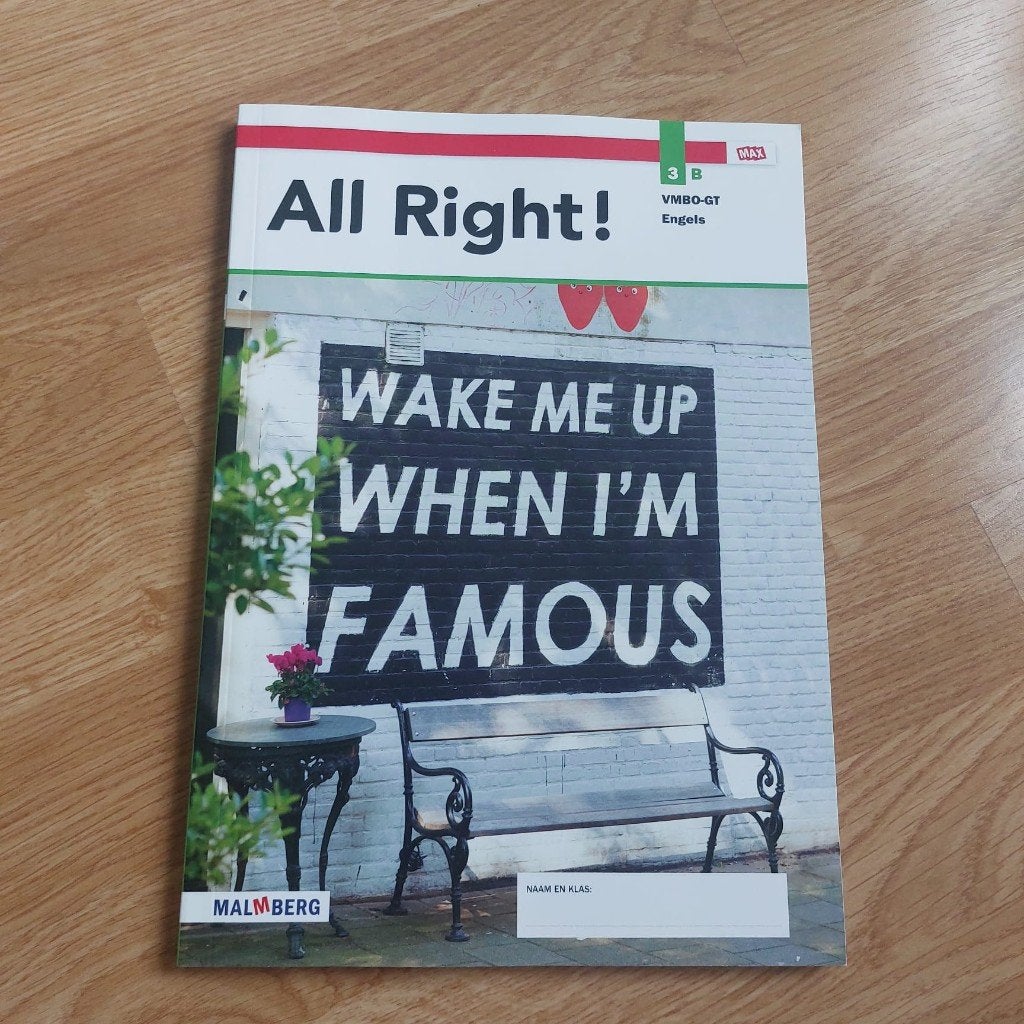 All Right! MAX 3B VMBO-GT Leerwerkboek, Boeken, Ophalen of Verzenden, Zo goed als nieuw, VMBO, Nederlands