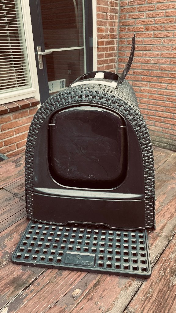 Curver kattenbak antraciet, Ophalen, Zo goed als nieuw, Gesloten