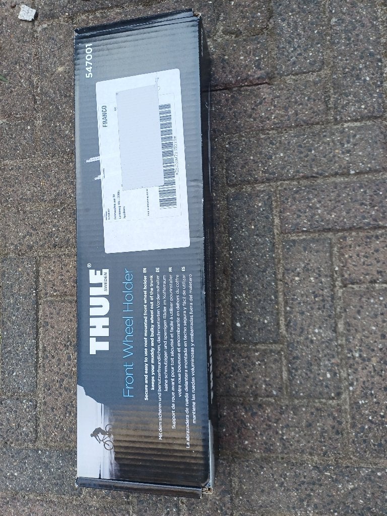 Thule Voorwielhouder 547001, Ophalen of Verzenden, Nieuw, Fietsendrager-accessoire