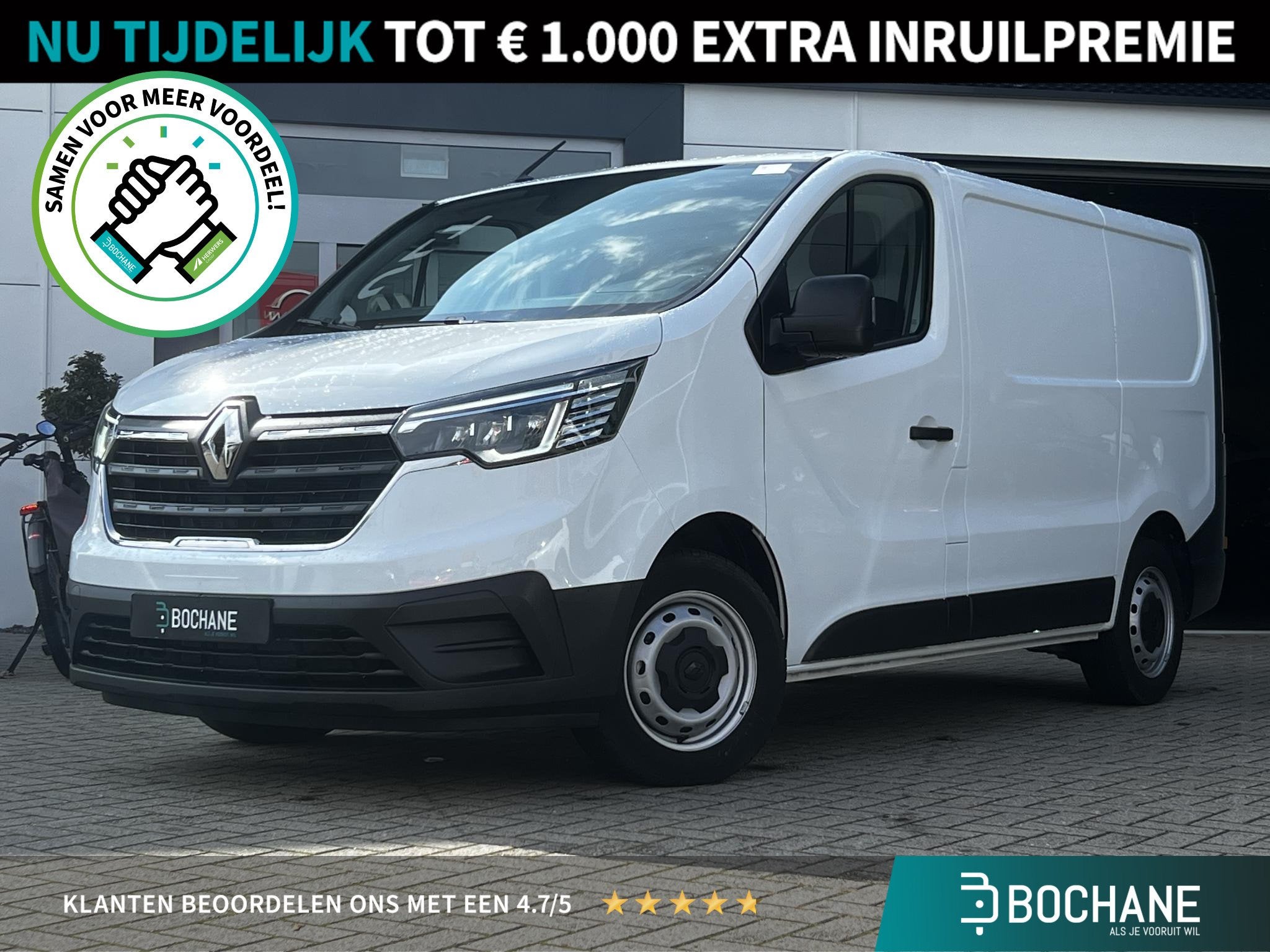 Renault Trafic 2.0 Blue dCi 130 T29 L1H1 Start | BPM vrij |, Renault Nederland N.V., Overige carrosserieën, Renault, Wit