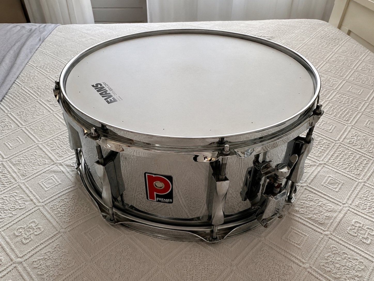 Premier England 14”x6,5” Vintage Stalen Snaredrum, Muziek en Instrumenten, Drumstellen en Slagwerk, Ophalen, Nieuw, Premier