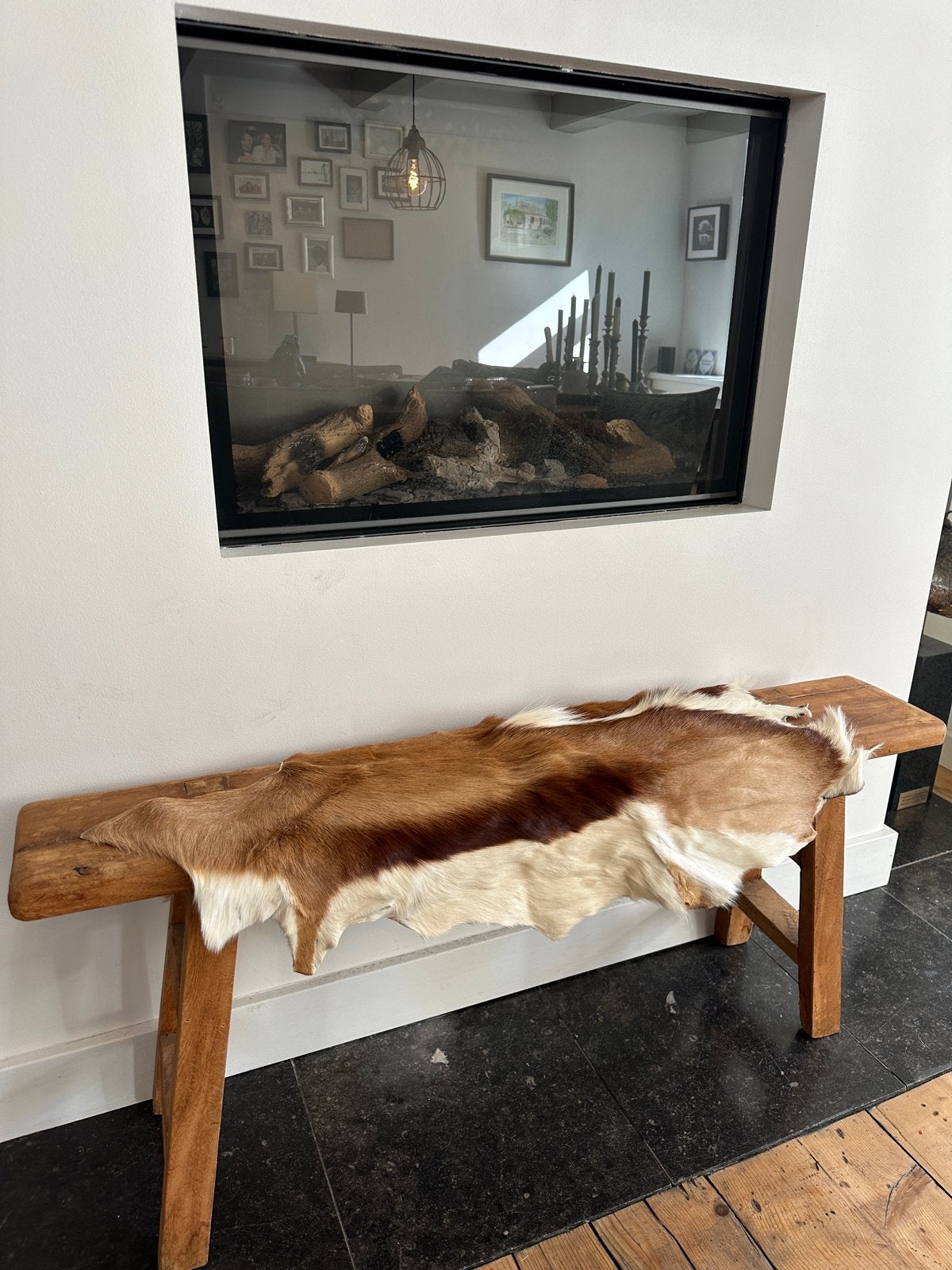 Springbok Dierenvel - Decoratief en Uniek, Huis en Inrichting, Ophalen of Verzenden, Gebruikt, Bruin, Overige vormen