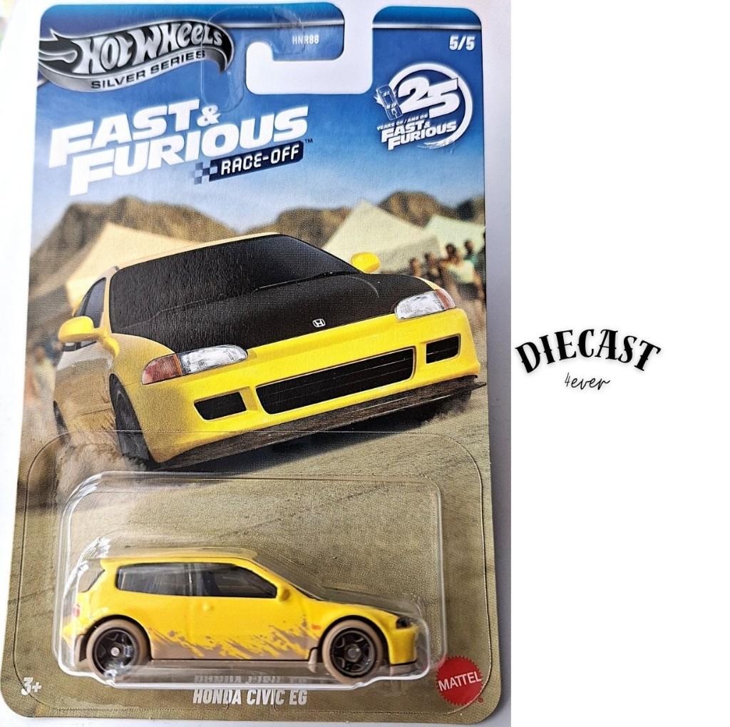 Hot Wheels Honda Civic EG Silver series Fast & Furious, Dirt, Ophalen, Nieuw, Auto
