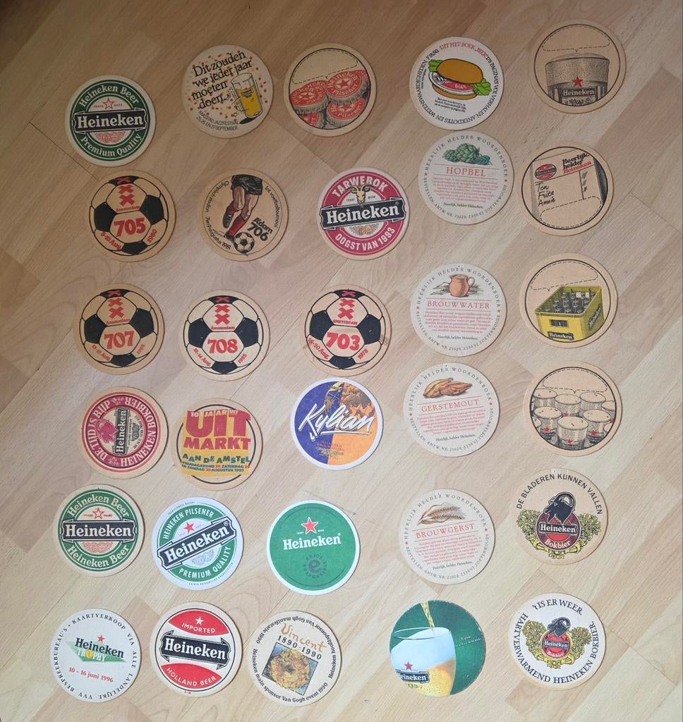 Diversen bierviltjes Heineken, Amstel, Brand, Kleine Duimpje, Verzamelen, Ophalen of Verzenden, Overige merken