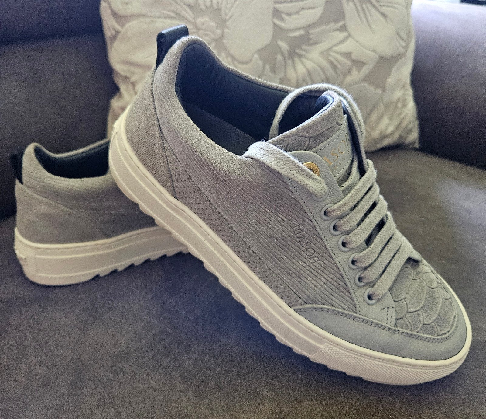 Mason Garments Tia Dames Sneakers (Grijs Corduroy)Maat 38, Ophalen, Zo goed als nieuw, Grijs, Sneakers of Gympen