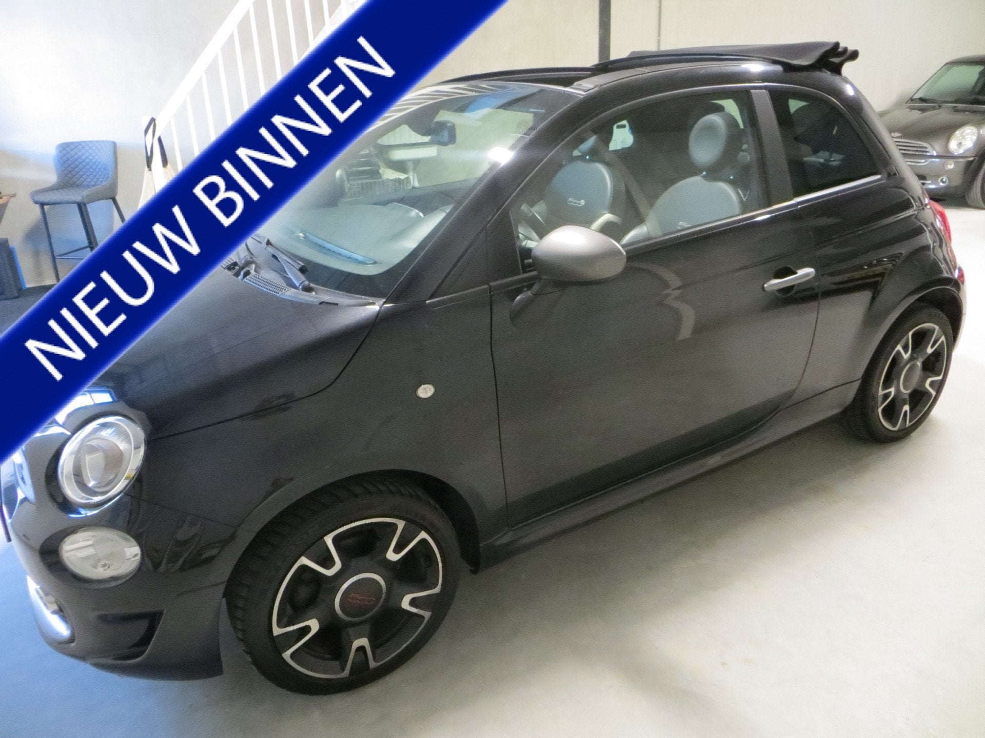 Fiat 500C 0.9 TwinAir Turbo Sport NAVI-6 BAK-105PK!, Auto's, Voorwielaandrijving, Gebruikt, Cabriolet, Leder en Stof