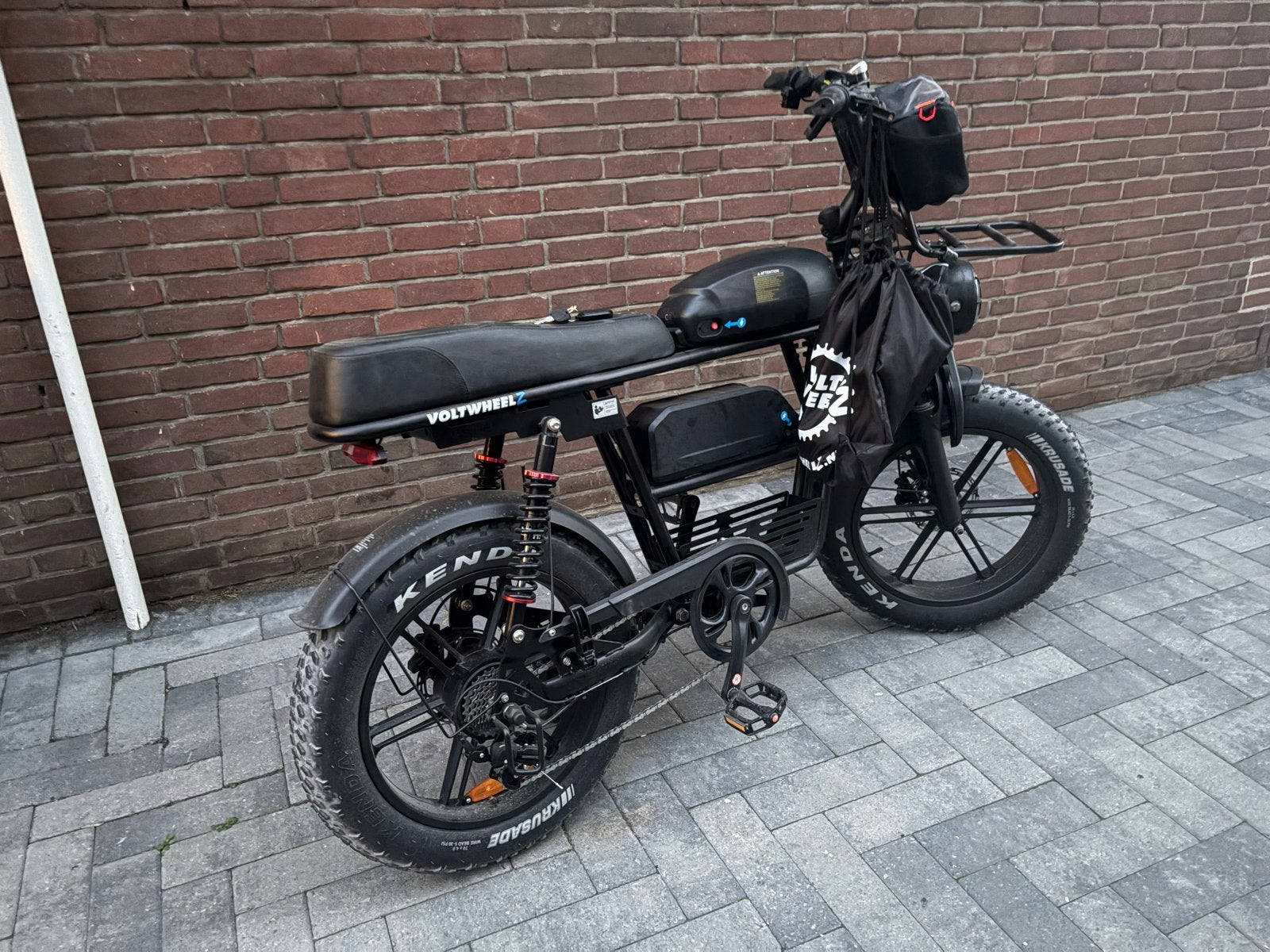 Mooie fatbike met dubbele accu, zo goed als nieuw, Fietsen en Brommers, Zo goed als nieuw, 51 tot 55 cm, 50 km per accu of meer