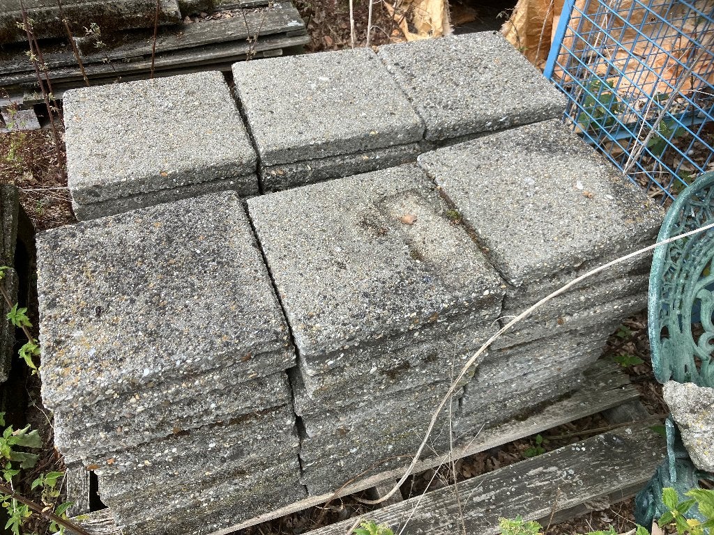 Betontegels, Tuin en Terras, Tegels en Klinkers, Ophalen, Gebruikt, Beton, Terrastegels