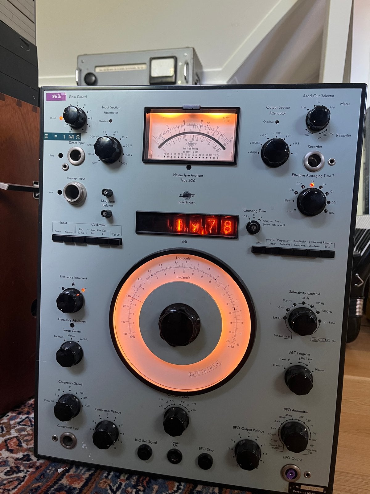 Bruël & Kjaer Heterodyne Analyzer type 2010, Ophalen, Gebruikt
