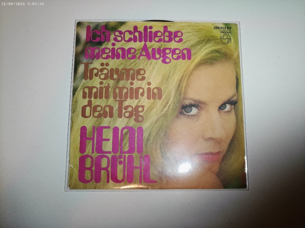 Heidi Bruhl - Ich Schliesse meine Augen, Fotohoes, 7 inch, Ophalen of Verzenden, Zo goed als nieuw