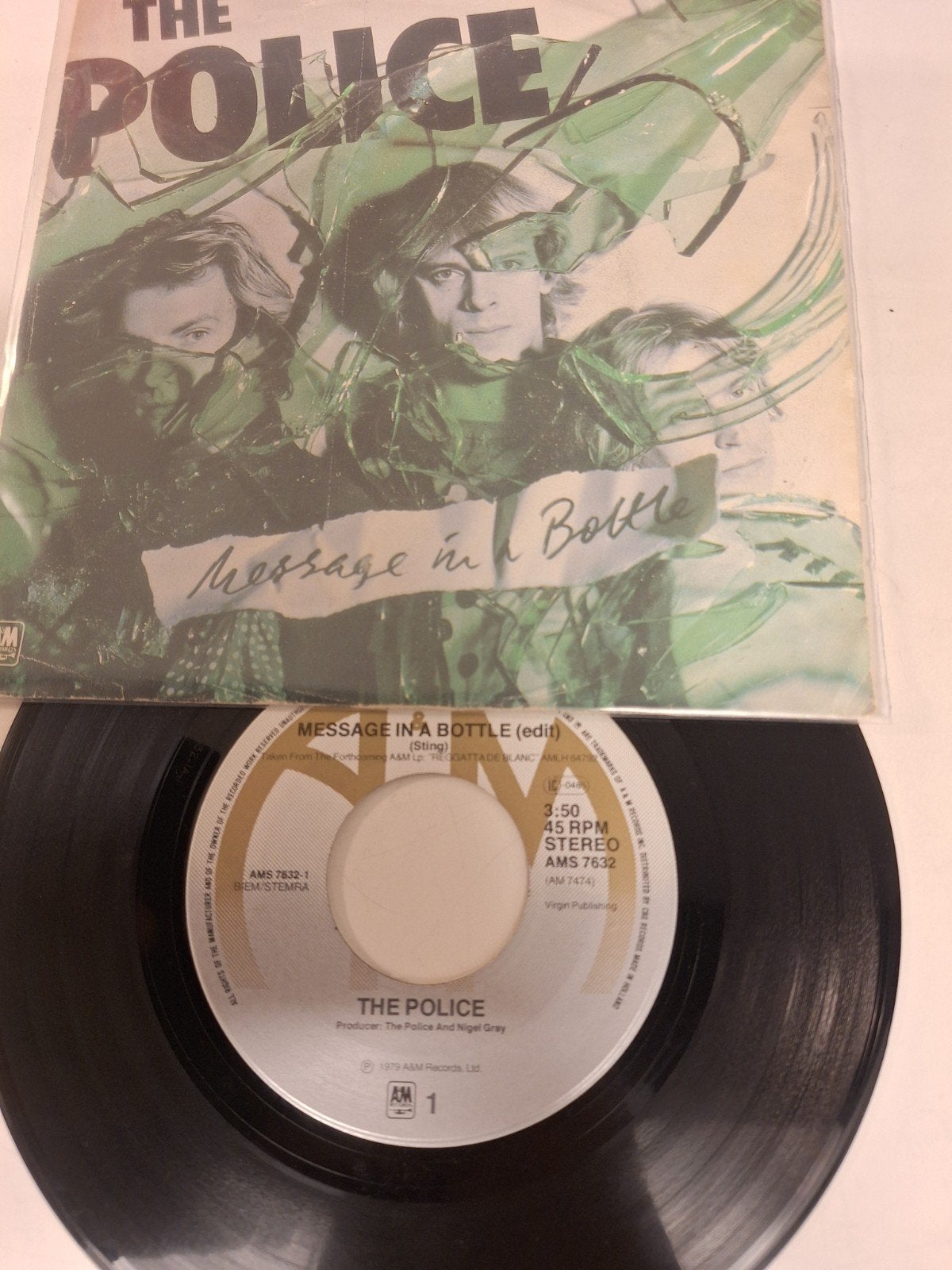 The Police - Message in a bottle, EDIT, 1979., Verzenden, 7 inch, Fotohoes, 1970 - 1979