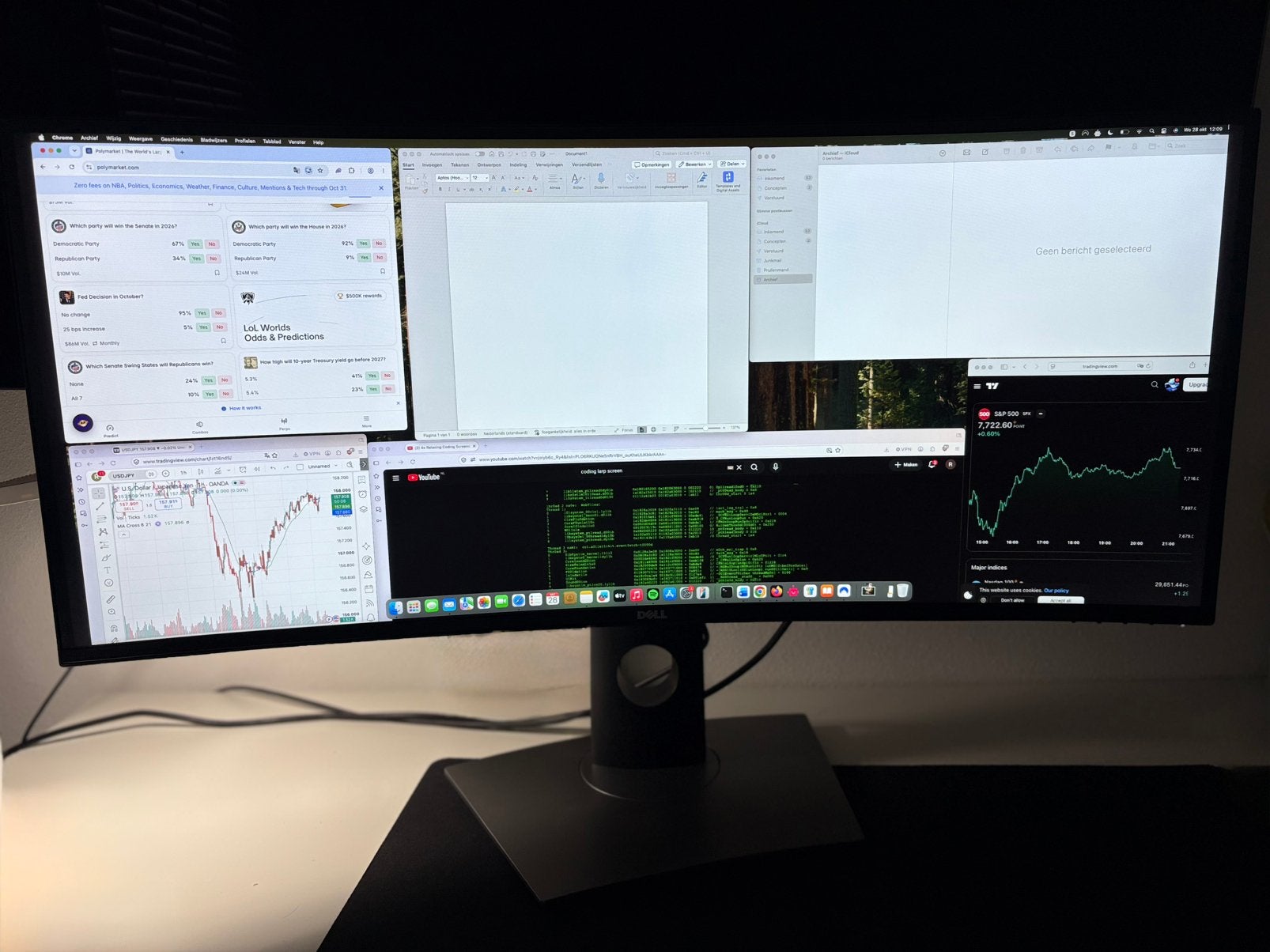 Dell U3419W 34" Curved Ultrawide monitor, Computers en Software, DisplayPort, 60 Hz of minder, IPS, 3 tot 5 ms