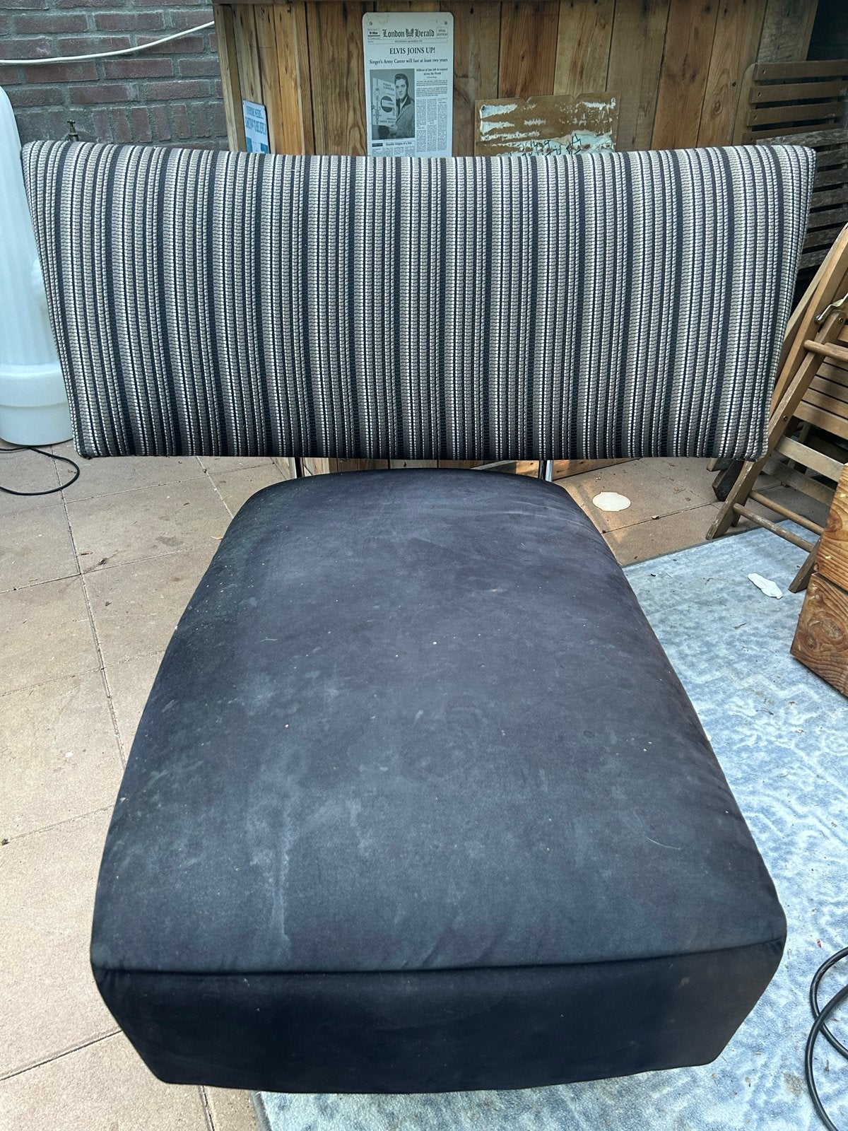 Leolux Akka loveseat / chaise longue, Huis en Inrichting, Ophalen, Gebruikt, Zwart, Eén