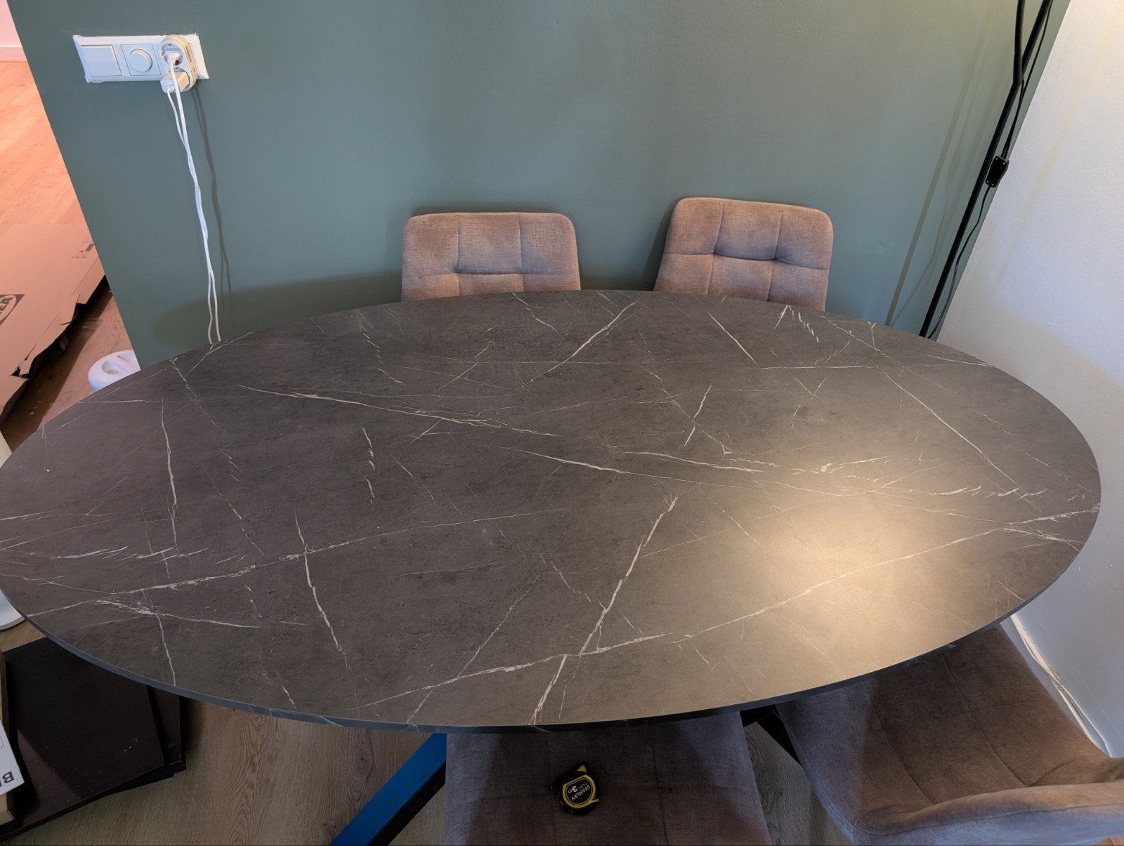 Eettafel, Ophalen, 50 tot 100 cm, Zo goed als nieuw, 150 tot 200 cm