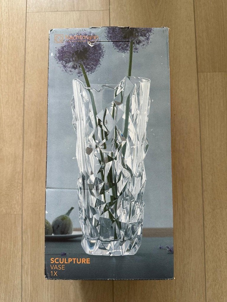 Kristallen vaas - Nachtman - 32cm hoog, Ophalen, Overige kleuren, 32 cm, Glas