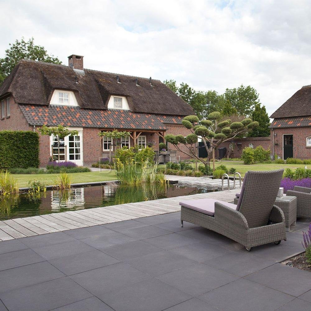 Designtegel , terrasstegel, antraciet 60x60, goedkoop, Tuin en Terras, Ophalen of Verzenden, Nieuw, Beton, Terrastegels