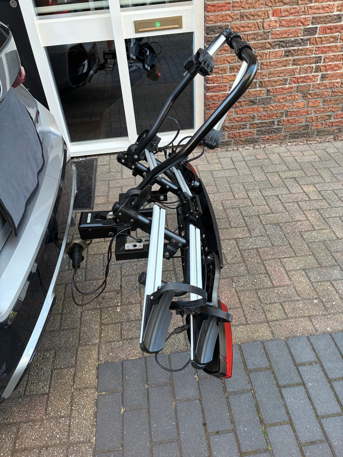 MANABO Fietsdrager 60kg kantelbaar, Gebruikt, Ophalen of Verzenden, 2 fietsen, Trekhaakdrager