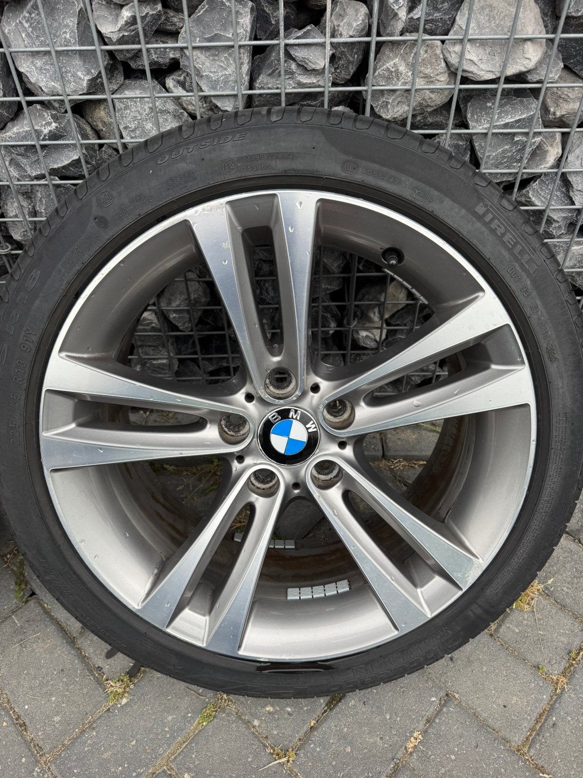 BMW 397 18 inch velgen met Pirelli Cinturato P7 — 225/45/18, Auto-onderdelen, Banden en Velgen, Ophalen, 18 inch, Gebruikt, Banden en Velgen