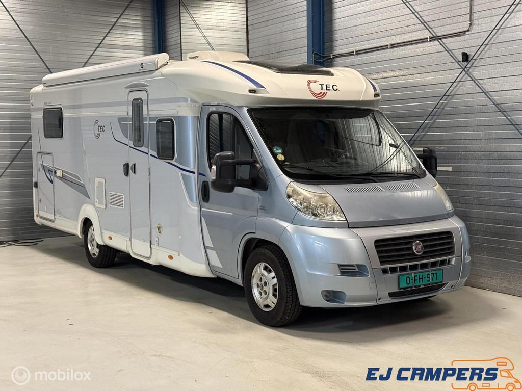 Fiat Tec ROTECT 722 TI Queensbed VEEL OPTIES!, Caravans en Kamperen, Campers, Airbags, Ringverwarming, 7 tot 8 meter, Bedrijf
