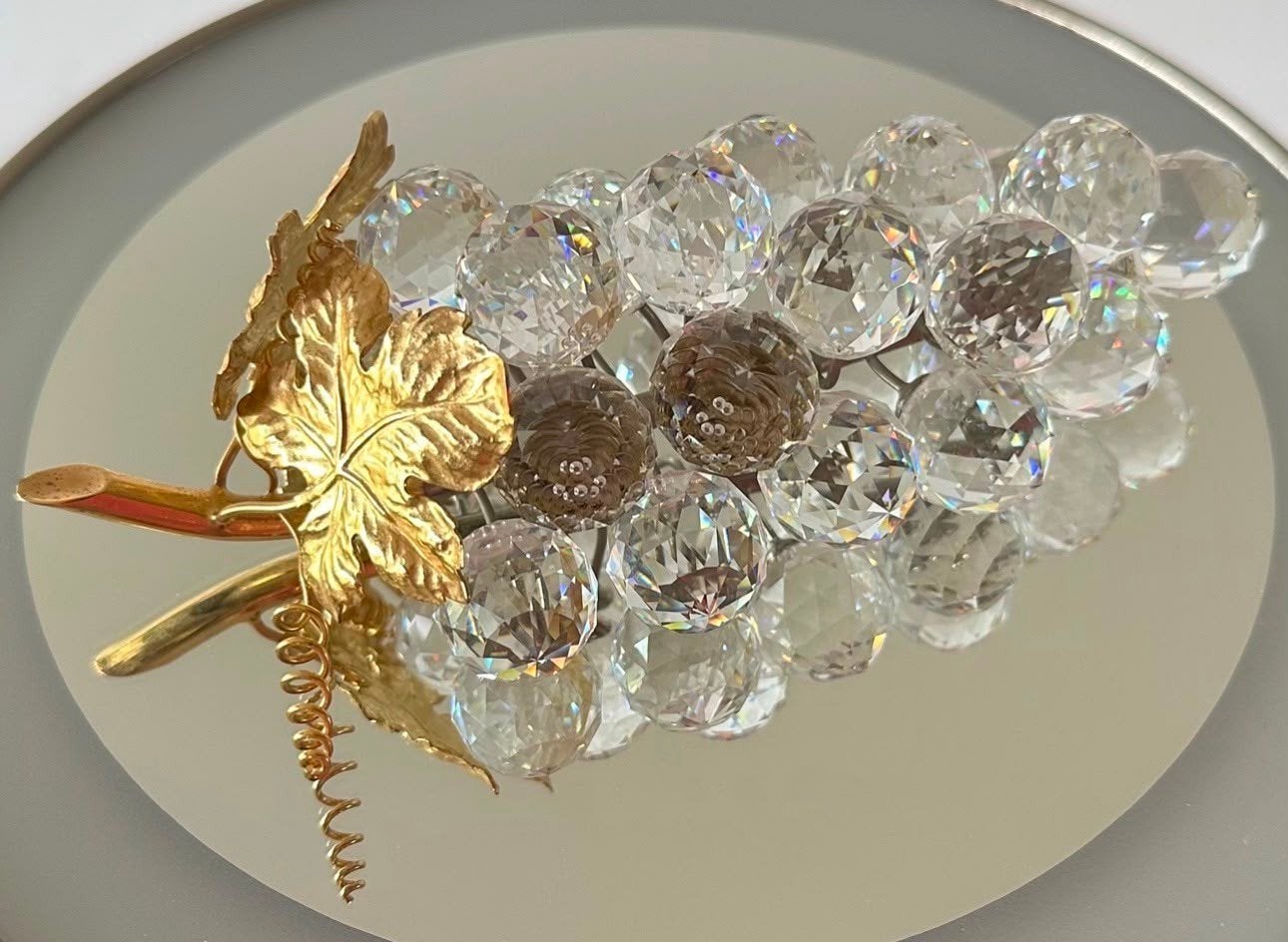 Swarovski druiventros, Ophalen, Zo goed als nieuw, Figuurtje