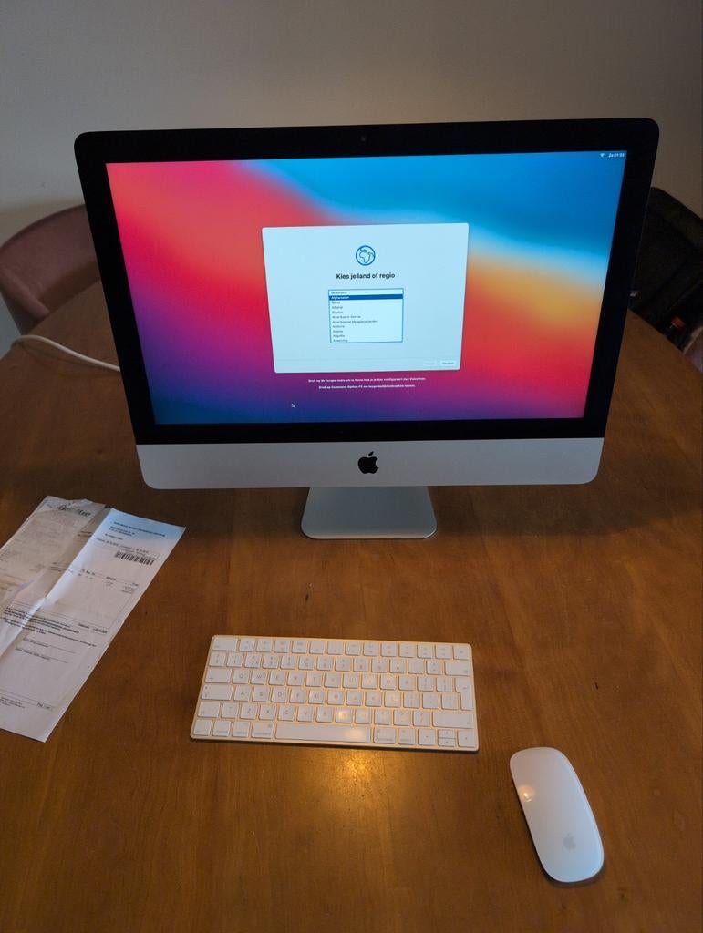 iMac 2017 21,4 inch met Magic Mouse en toetsenbord, Ophalen, Gebruikt, 8 GB, IMac