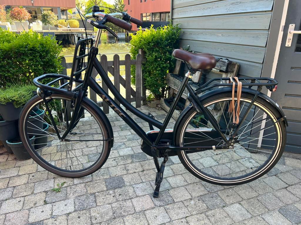 Zwarte Altec oma transport fiets perfect 3 versnelling, Ophalen, Terugtraprem, 53 tot 56 cm, Versnellingen