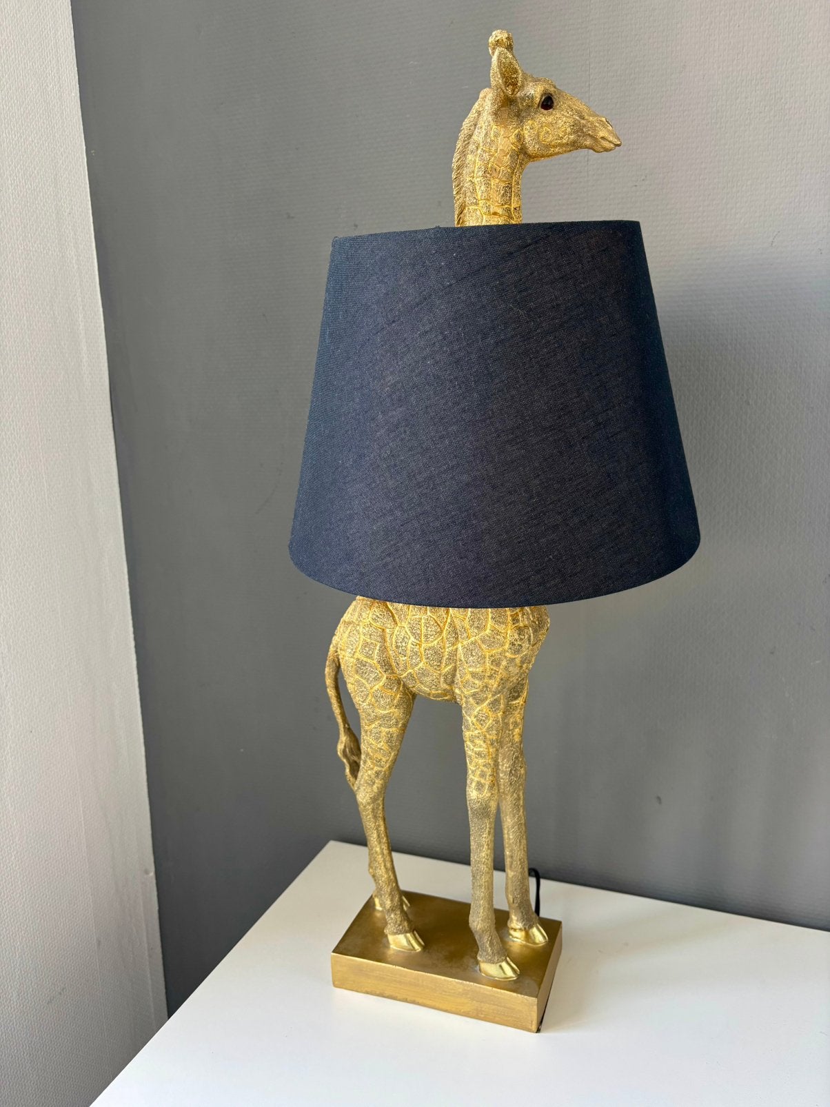 Lamp giraf goud, Goud, Ophalen, Zo goed als nieuw
