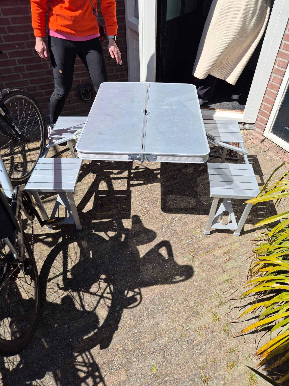 Campingtafel 4 personen, Ophalen, Zo goed als nieuw, Campingtafel