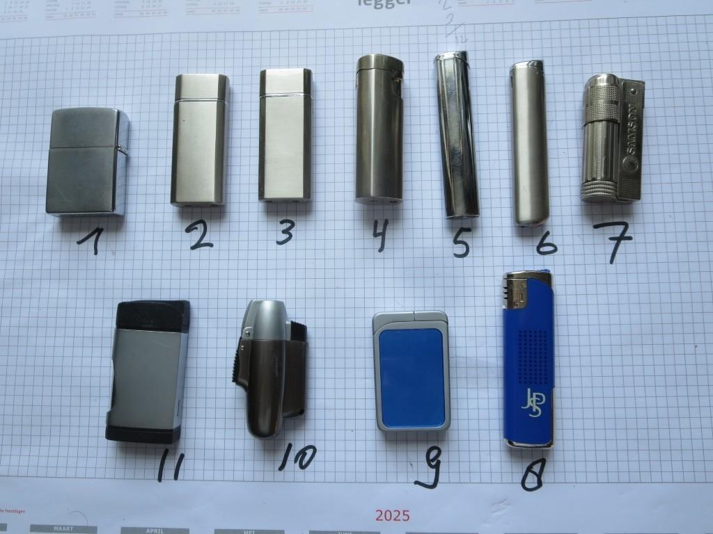 Aanstekers verzameling 11 stuks, Verzamelen, Ophalen of Verzenden, Zo goed als nieuw, Aansteker