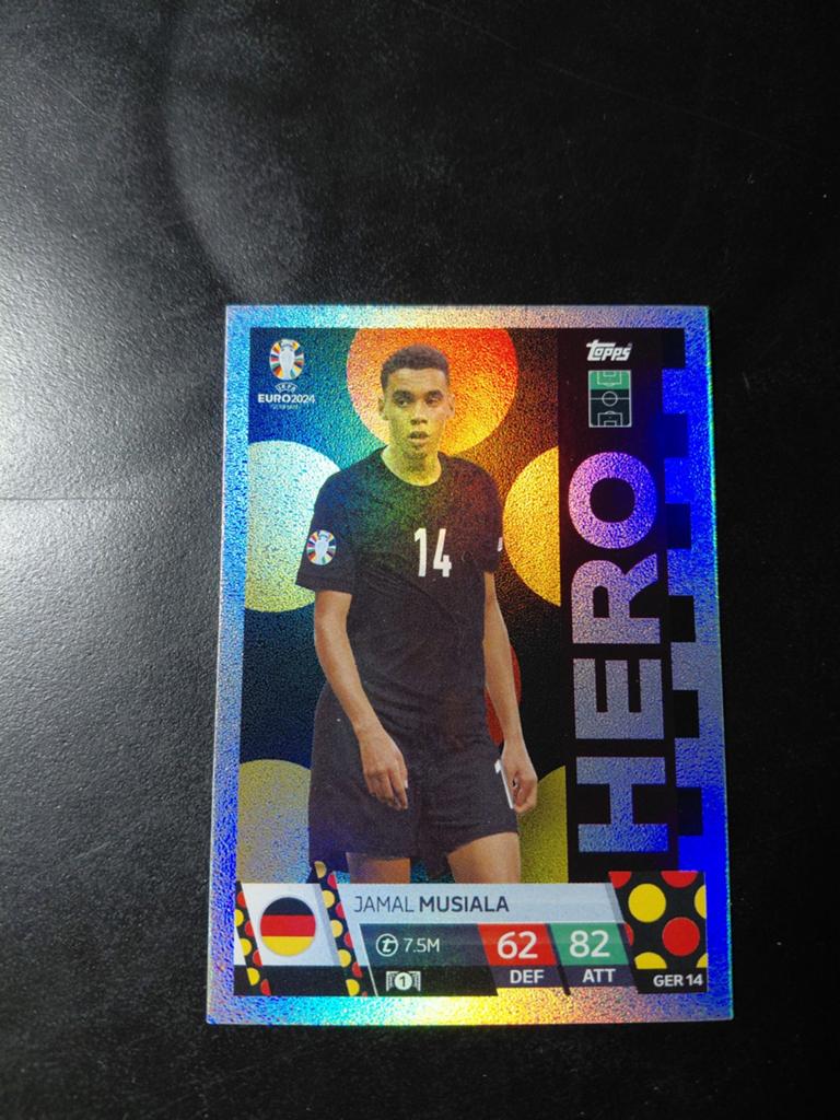 Jamal musiala (duitsland) hero topps ek 2024, Ophalen of Verzenden, Nieuw