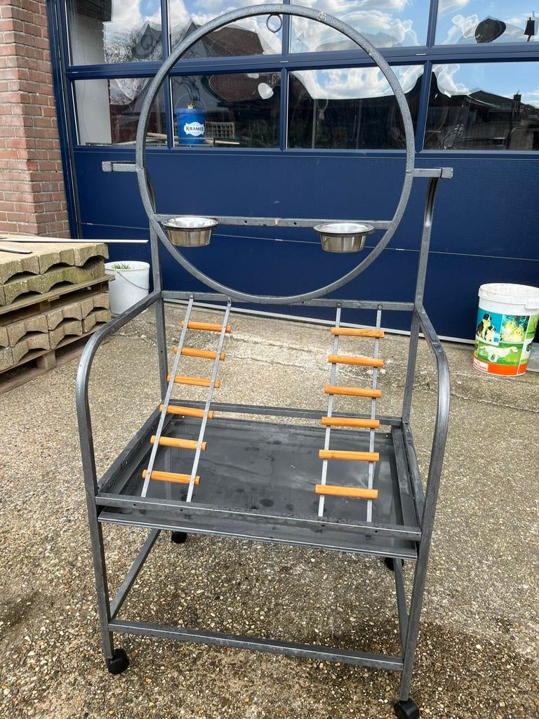Papagaai standaard, Dieren en Toebehoren, Vogels | Toebehoren, Ophalen of Verzenden, Zo goed als nieuw, Speelgoed
