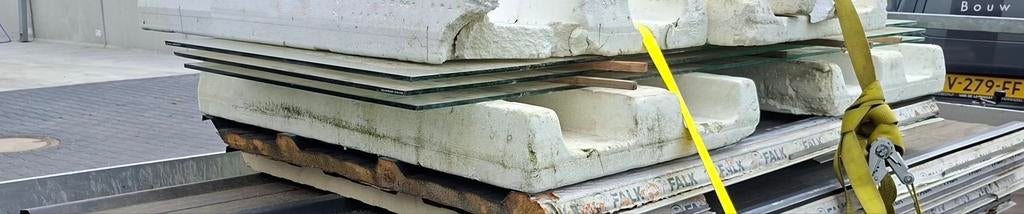 3 Glasplaten 10mm dik - 820x2250mm - Douche/Veranda, Gebruikt, 80 tot 120 cm, Glasplaat, 160 cm of meer