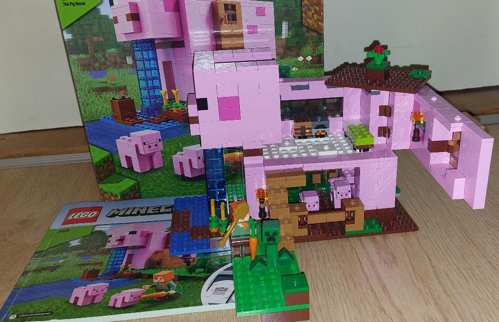 Lego Minecraft 21170 The Pig House, Compleet, Gebruikt, Minecraft, Lego