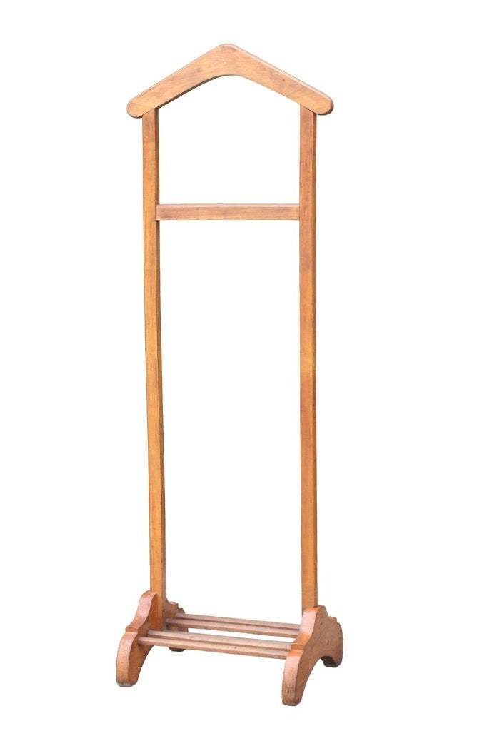 Vintage houten dressboy kledingstandaard, Huis en Inrichting, Ophalen, Gebruikt, 100 tot 150 cm, Staande kapstok